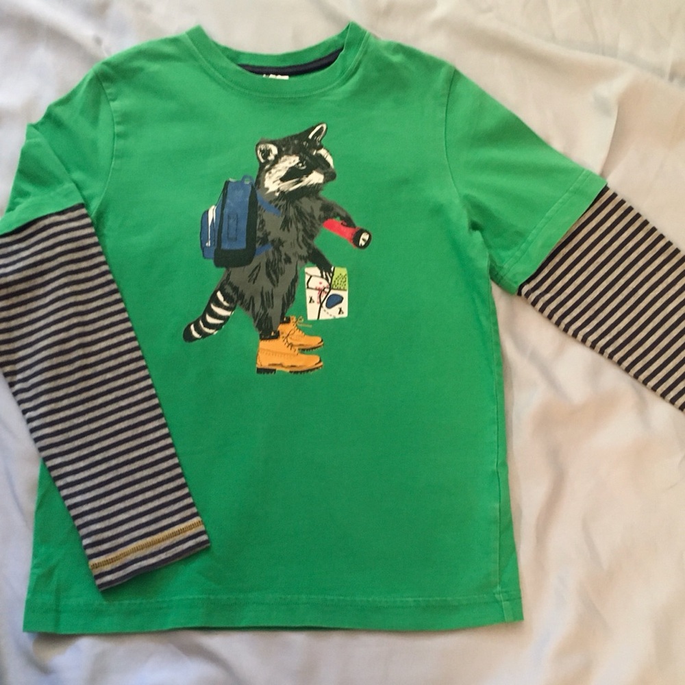 Hanna Andersson Raccoon Long Sleeve Shirt 140 10